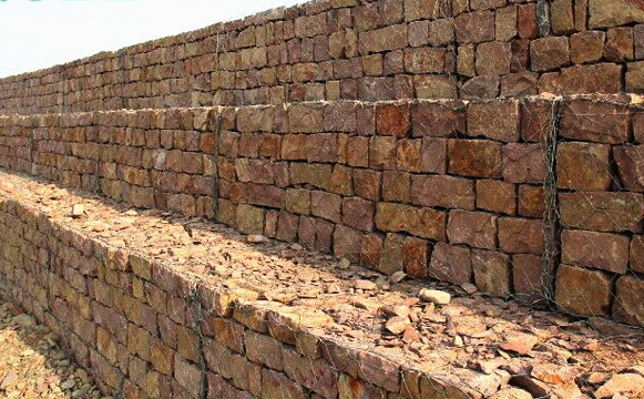 生态石笼网护岸挡墙结构形式